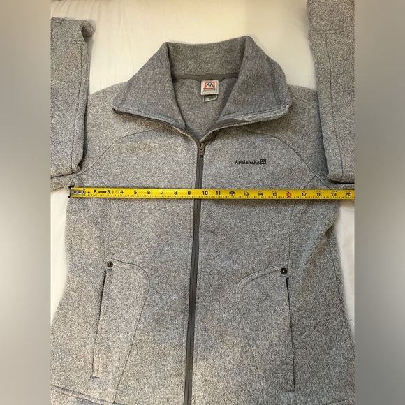 Avalanche Full Zip Mock Neck Gray Fleece Jacket--Women's Size L - Picture 10 of 12